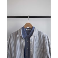 《予約販売》double stripe soft shirt/2colors_nb0231