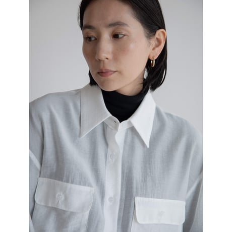 《予約販売》material sheer shirt/3colors_nb0276