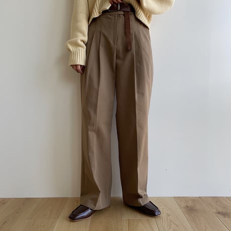 《予約販売》tuck cotton pants/2colors_np0523