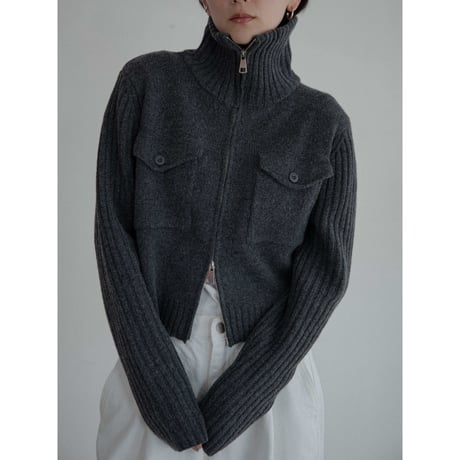 《予約販売》melange knit mannish cardigan/2colors_nt2233