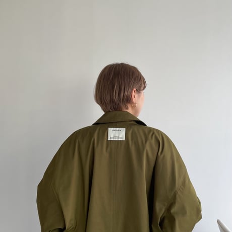 【nokcha original】long coach jacket/khaki_no0166