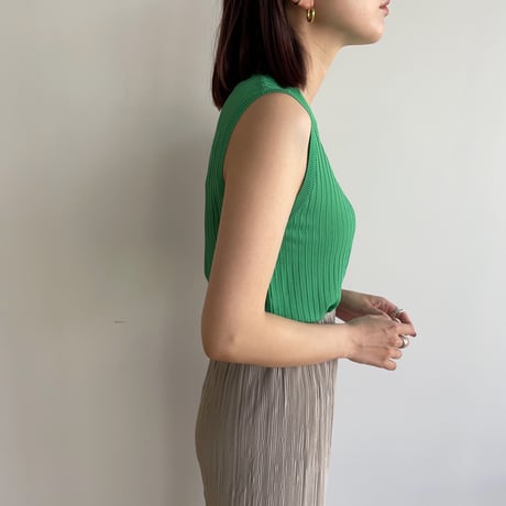 《予約販売》material lib knit tank top/4colors_nt1335