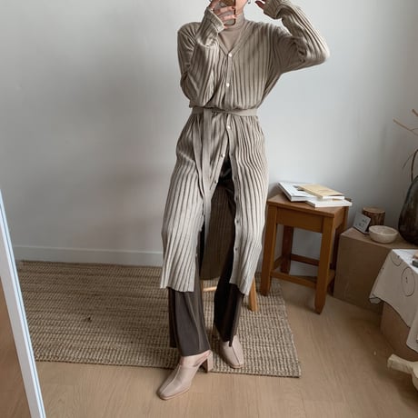 ✳︎予約販売✳︎lady knit long cardigan/2colors_nd0040