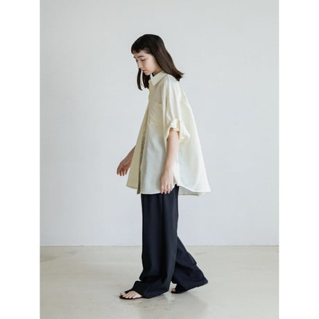 《予約販売》satin 2way shirt/2colors_nb0381