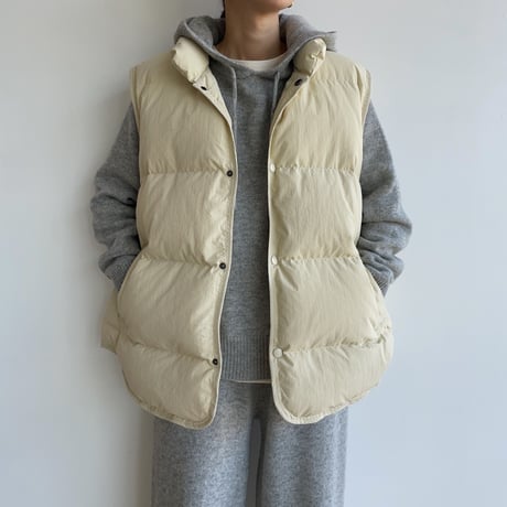 《予約販売》duck down daily vest/2colors_no0252