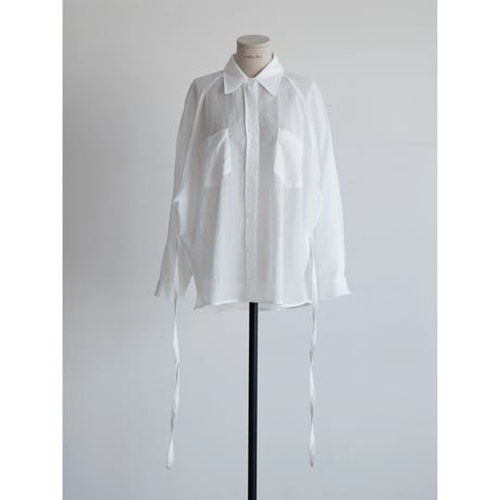 《予約販売》2way raglan sleeve sheer shirt/2colors_nb0319