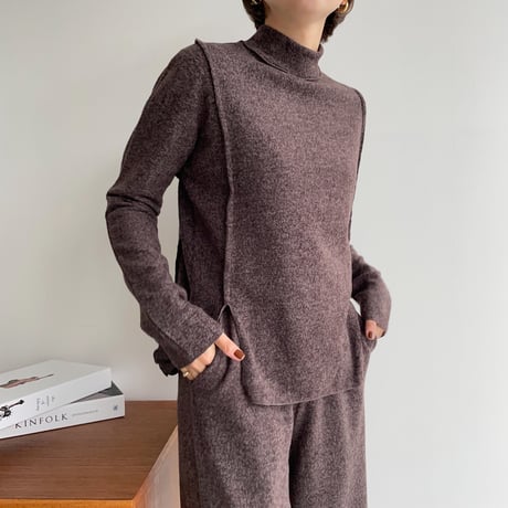 【nokcha original】worm mosaic tops/2colors_nt1089