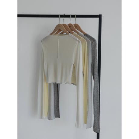 《予約販売》sheer cropped tops/4colors_nt2266