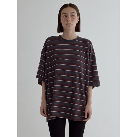 《予約販売》accent border soft over tee/2colors_nt2539