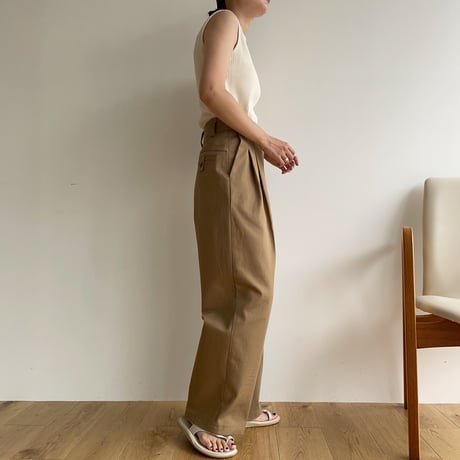 【nokcha original】“nc” chino pants/beige_np0611