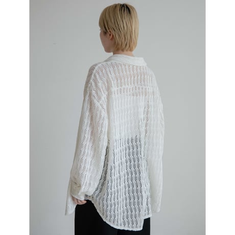 《予約販売》crochet knit over shirt_nt2296