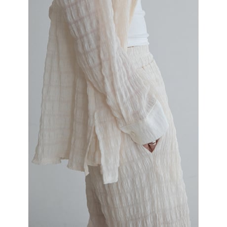 《予約販売》material sheer shirt/2colors_nb0299