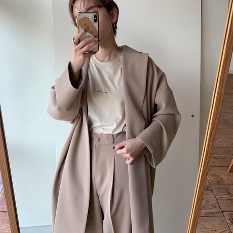 【NOKCHA original】2way quality over jacket/beige_no0083