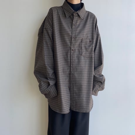 《予約販売》check over mannish shirt/2colors(unisex)_nb0208
