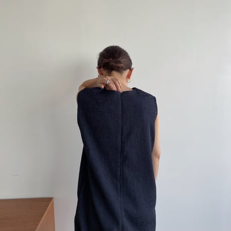 【nokcha original】jacquard all-in-one/navy_np0640