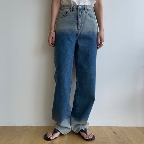 《予約販売》vintage like accent jeans/2colors_nj0083