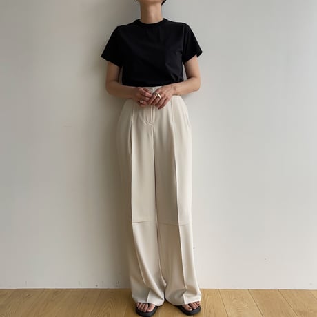 【nokcha original】knee wide pants/2colors_np0826