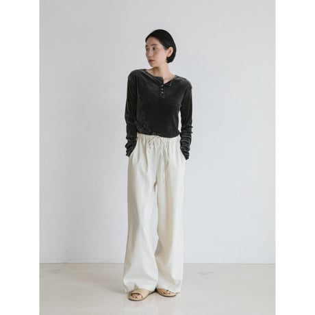 《予約販売》stripe easy material pants/2colors_np1242