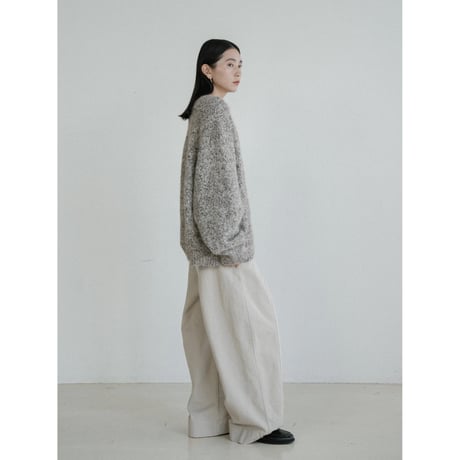 《予約販売》melange button over knit/2colors_nt2453