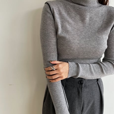 《予約販売》piping lib knit/2colors_nt1557