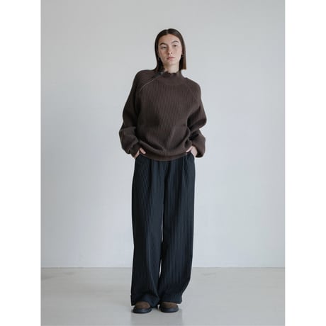 《予約販売》neck accent lib knit tops/2colors(unisex)_nt2478