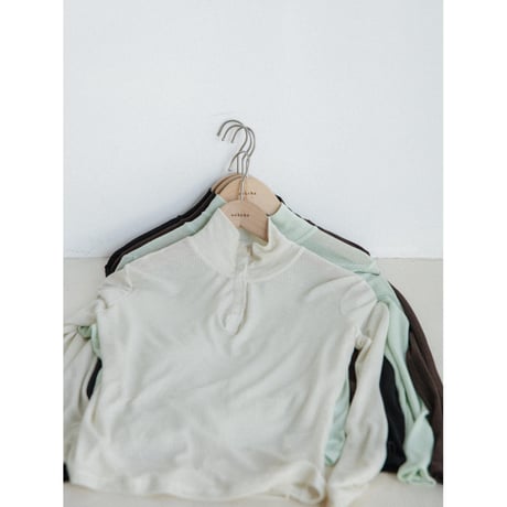 《予約販売》sheer lib button fly tops/4colors_nt2394