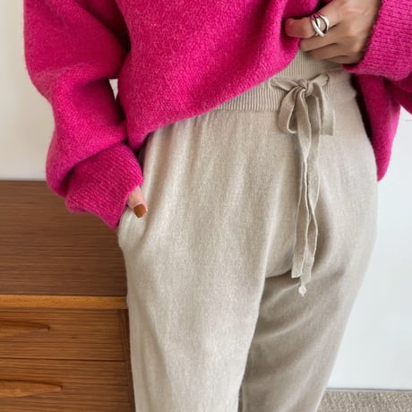 《予約販売》cashmere jogger pants/3colors_np0512