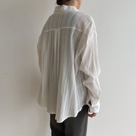 《予約販売》rincl over sheer shirt/2colors_nb0077