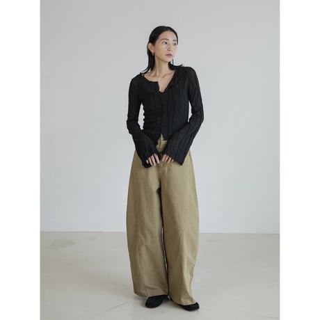 《予約販売》sheer accent knit tops/2colors_nt2384