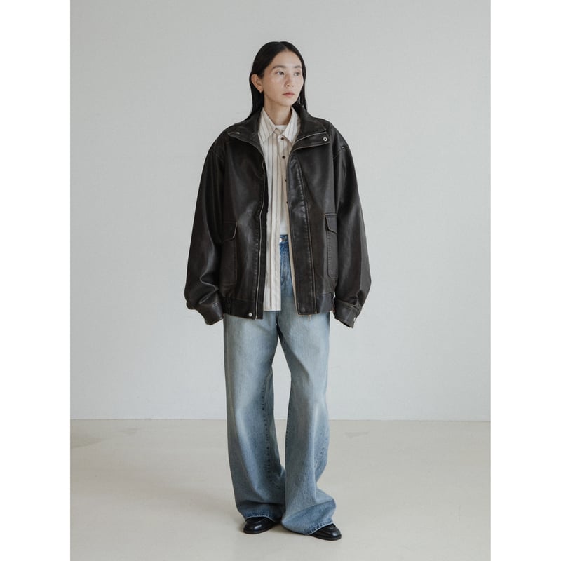 予約販売》ash fake leather jacket/2colors(unisex)_n