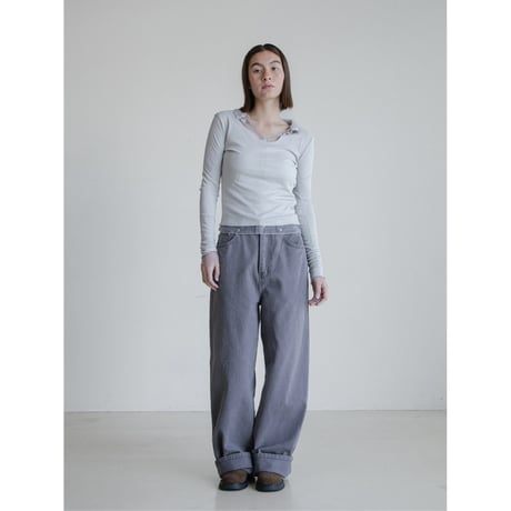 《予約販売》vintage like twill cotton pants/2colors_np1202