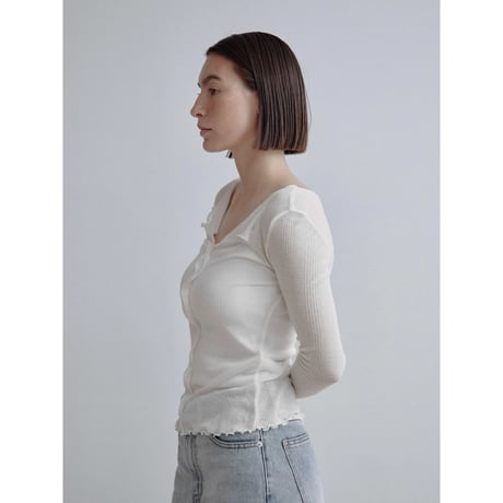 《予約販売》décolleté sheer tops/4colors_nt2505