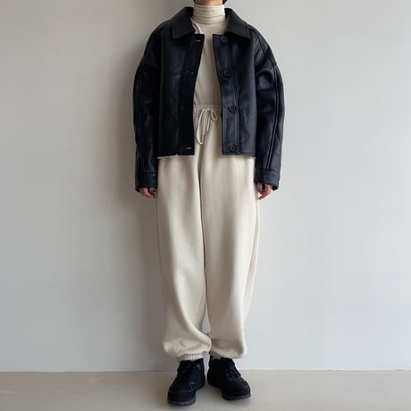 《予約販売》boa liner eco leather jacket_no0338