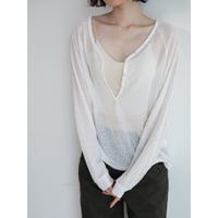 《予約販売》sheer lib button fly tops/2colors_nt2600