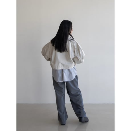 《予約販売》pin stripe tuck wide pants/2colors_np0973