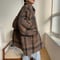 【nokcha original】2way quilting liner check coat_no0124