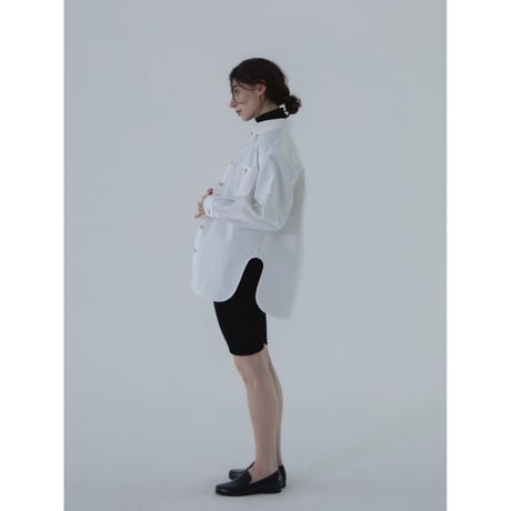 - AUTHENTIC series - button down mannish shirt/ivory_an0022