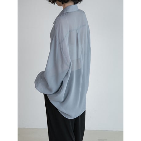 《予約販売》sheer over pocket shirt_nb0392