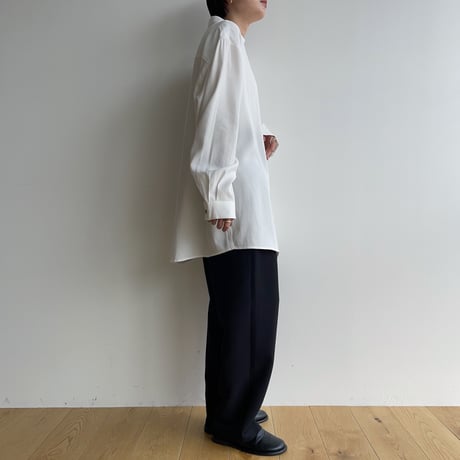 【nokcha original】accent tuck blouse/white_nb0203