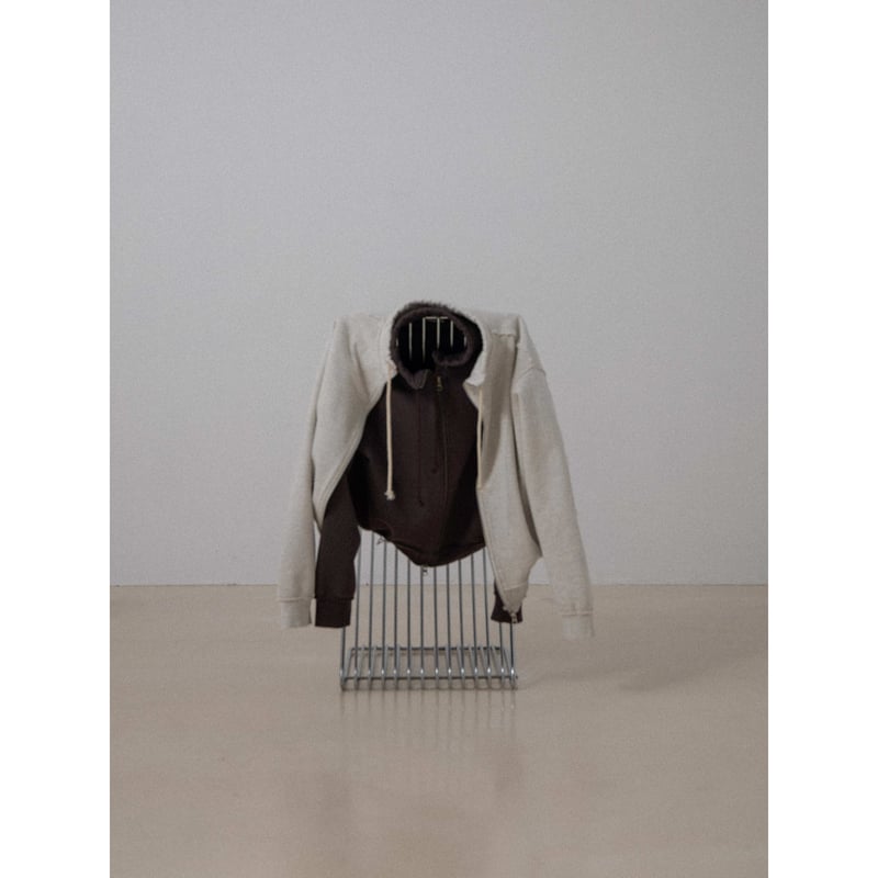 NOKCHA original】vintage like sweat zip up tops