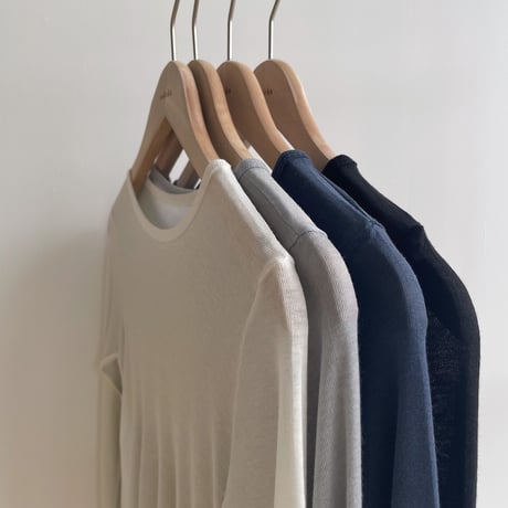 《予約販売》sheer basic tops/4colors_nt1837