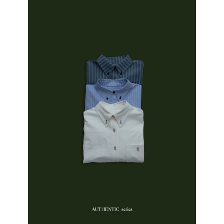 - AUTHENTIC series - button down mannish stripe shirt/2colors_an0021