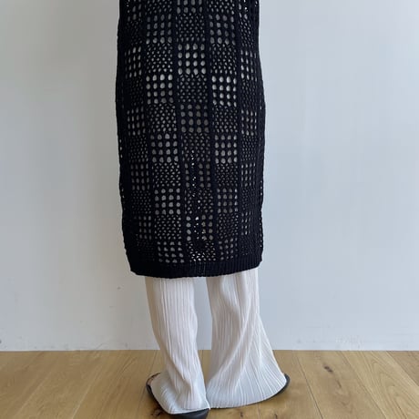 《予約販売》knit mesh long one-piece/2colors_nd0137