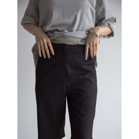 《予約販売》stripe mannish half pants/2colors_np1008