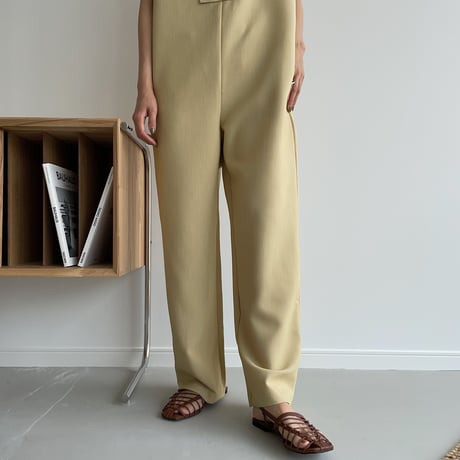 【nokcha original】quality lady jumpsuit/yellow beige_np0422