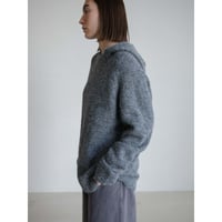 《予約販売》melange over knit hoodie/2colors(unisex)_nt2482