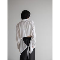 《予約販売》back accent silky shirt/2colors_nb0233