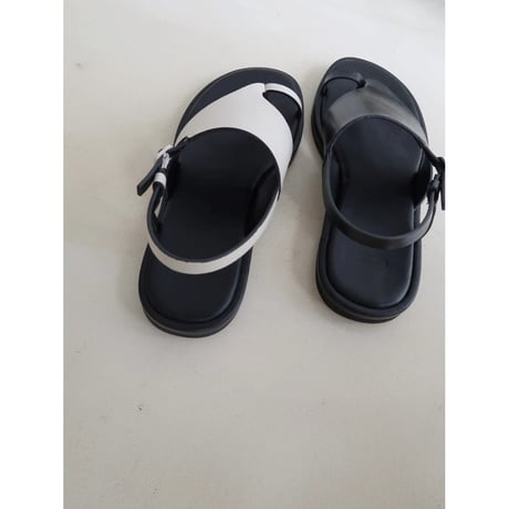 《予約販売》accent mannish thong sandal/2colors_na0646