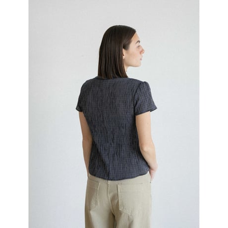 《予約販売》sheer minimal check shirt/2colors_nb0369