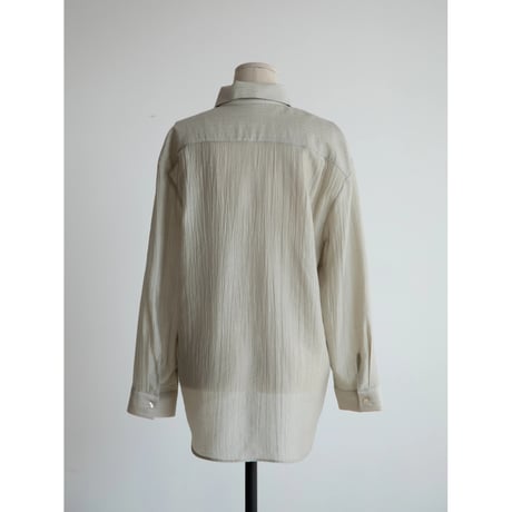 《予約販売》material sheer shirt/3colors_nb0276
